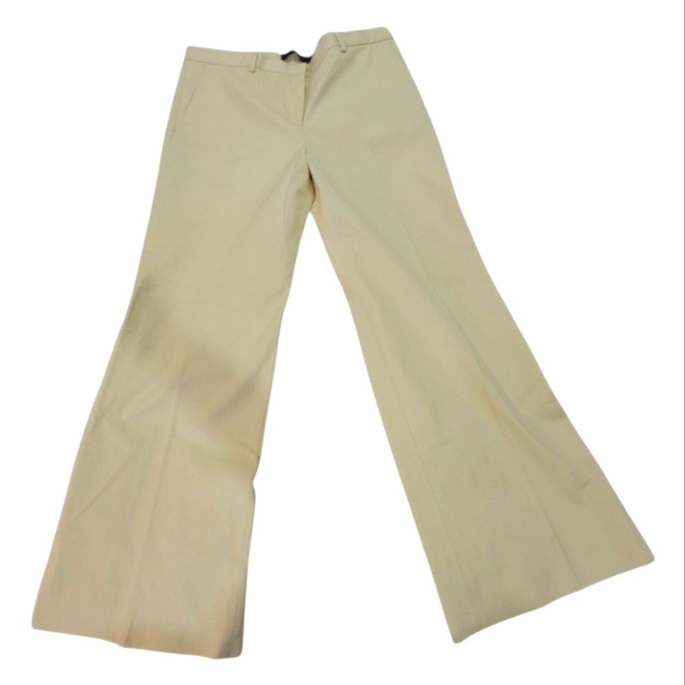 Kulson NWT Wide Leg Cotton Blend  Ivory Pants Size 44/US 12-14